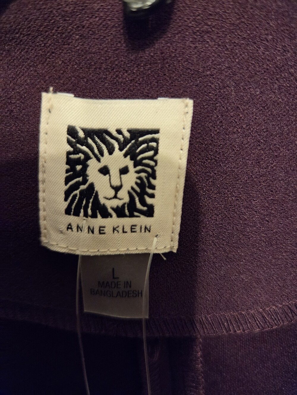 Anne Klein Open-Front Blazer in Deep Plum - Picture 2 of 3